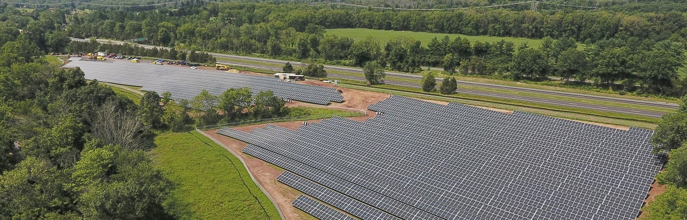 Solar energy farm in New Jersey
